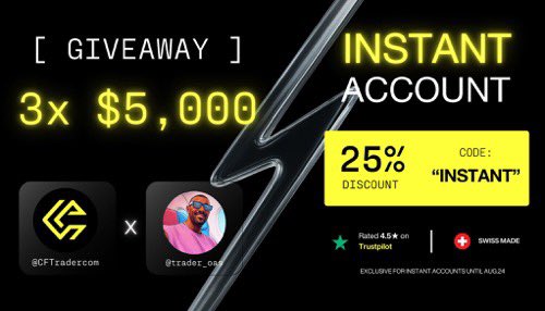 Trader Oasis (@trader_oas) on Twitter photo 🔔 3 adet 5.000 $ değerinde Crypto Fund Trader Fon Hediyesi 🔔
▪️@Trader_oas / <a href="/CFTradercom/">Crypto Fund Trader</a> / <a href="/CFTradercomES/">Crypto Fund Trader Español</a> takip et
▪️Retweet yap / Beğen
▪️2 arkadaşını etiketle 🔔 3 adet 5.000 $ değerinde Crypto Fund Trader Fon Hediyesi 🔔
▪️@Trader_oas / <a href="/CFTradercom/">Crypto Fund Trader</a> / <a href="/CFTradercomES/">Crypto Fund Trader Español</a> takip et
▪️Retweet yap / Beğen
▪️2 arkadaşını etiketle