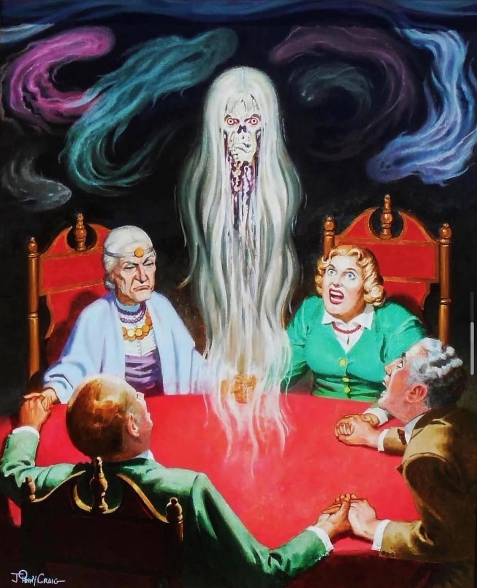 eccomics's tweet image. A commissioned cover painting by Johnny Craig of Vault of Horror no. 25 🔮🧟‍♂️