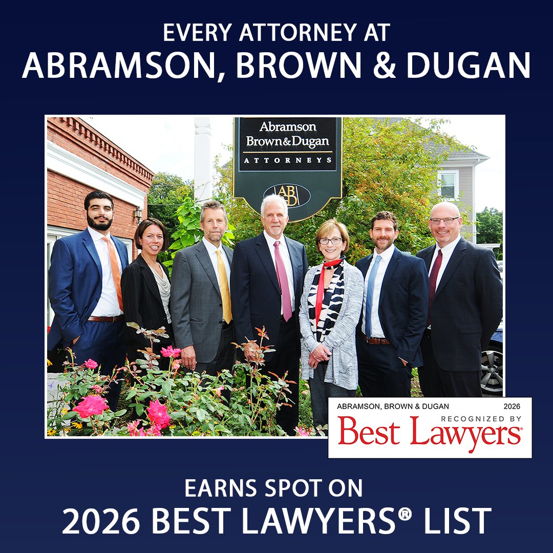 arbdattorneys's tweet photo. All 7 attorneys at Abramson, Brown &amp; Dugan named to the 2026  @BestLawyers list. Proud to deliver excellence in medical malpractice,  personal injury and product liability law. 
#BestLawyers #NHlaw   #ClientAdvocacy 
https://t.co/u9vSESAico https://t.co/wCSWOYbrFx