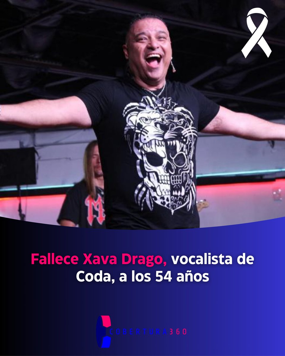 Xava Drago, legendario vocalista de Coda, falleció este jueves a causa de un cáncer de estómago, informó la agrupación mediante un comunicado. En 2024 había sido intervenido, y tras una recaída en abril pasado, anunció a sus seguidores que los médicos ya no podían hacer nada.