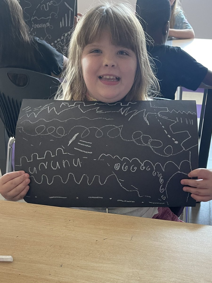 WISDLagway's tweet photo. Diving into the world of lines in art-wavy, zig zag, swirl, polka dot—and brought them to life with brand new oil pastels! 🖍️@SarahMatej https://t.co/NQa5bG5IkA