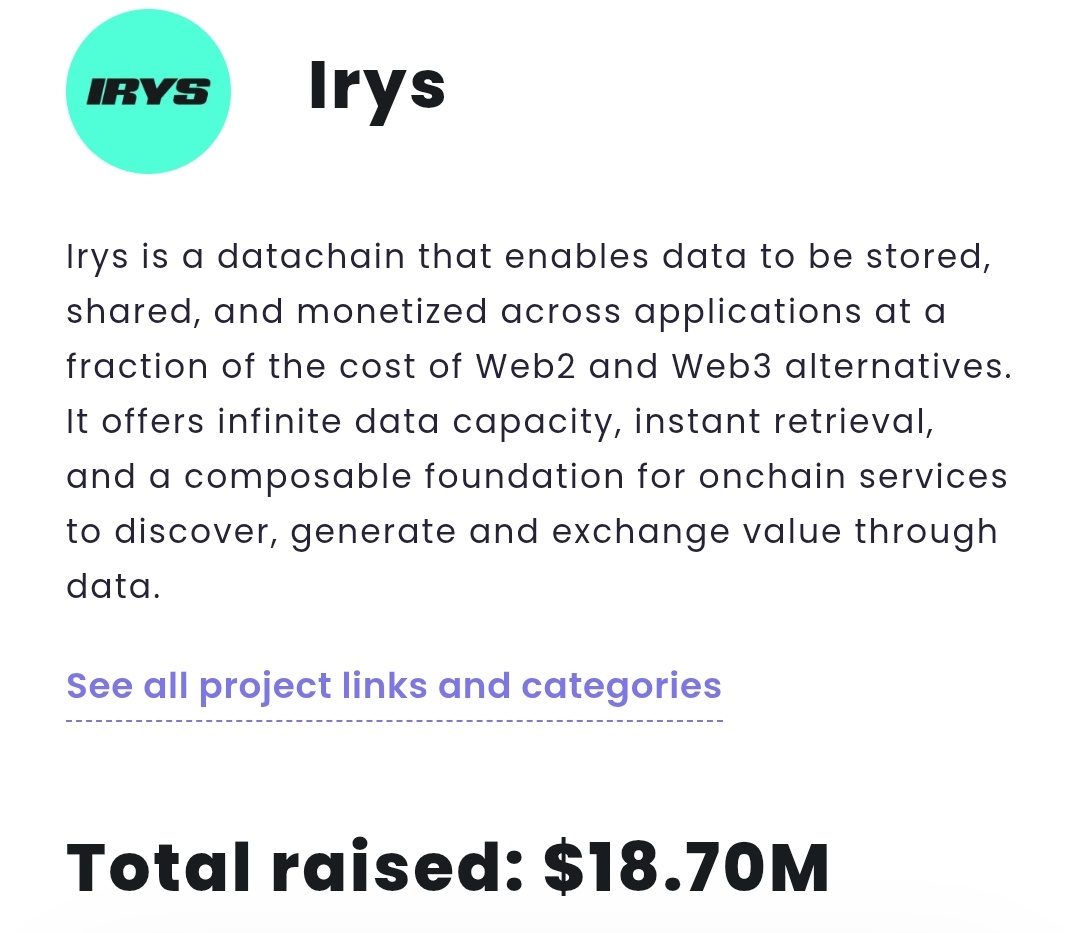 It’s time to push harder or else we will be cooked lol 

The FOMO is getting started, <a href="/irys_xyz/">Irys (✧ᴗ✧)</a> secured $20M in total.

From now on, everyone will talk about Irys, especially big accounts so it’s time to push more and climb on the leaderboard.

Irys datachain is invetiable 🩵
