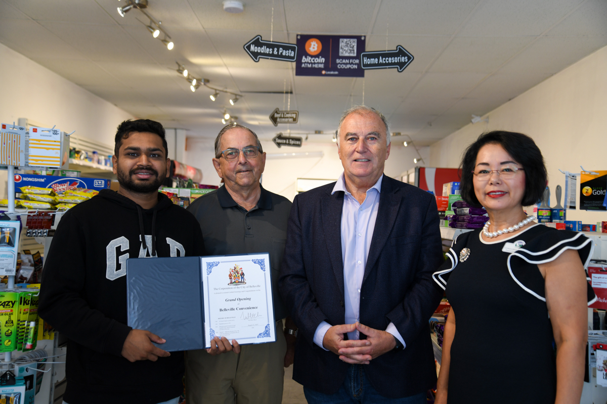 Community | Belleville Convenience is now open! 🎉 We were pleased to join owner, Durshan, and the team to celebrate the grand opening of downtown's newest convenience store. 

Belleville Convenience stocks your basic grocery items, a variety of snacks, lottery tickets and offers