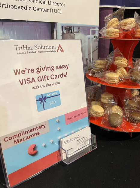The THCA/TNCAL annual convention hosts one of our favorite trade shows. This year’s theme is arcade games and we’re ready to “Level Up” this morning! Come see us at booth 406. 
We’re giving away VISA gift cards, macarons (nom nom) and lots more! 
#levelup2025 #medicalwaste🔺