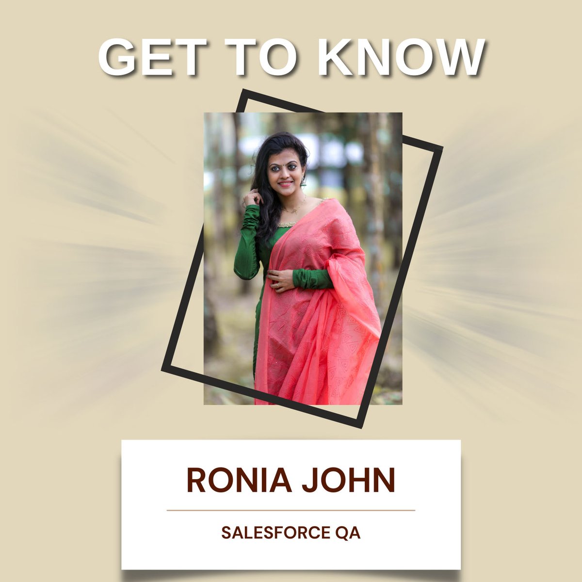 CloudQOfficial's tweet image. 👋 #Get2Know CloudQ Team

Meet Ronia John, our Salesforce Quality Analyst!

Read more: bit.ly/43lIBbU

#CloudQ #Salesforce #TeamSpotlight
