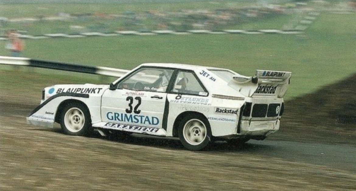 Group B 

After the WRC ban on Group B cars at the end of 1986 it was difficult to see how these cars could compete anywhere. 

However Rallycross came to the rescue providing drivers and fans the chance to see these amazing cars once again but in a Rallycross setting. 

While