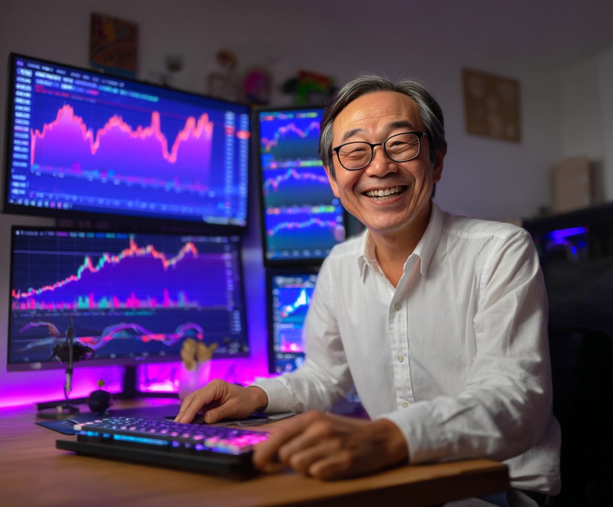 bittencoin_net's tweet photo. Natoshi Sakamoto sitting infront of the Bitten Coin chart right now 🎖️🤩 #BittenCoin #memecointrading #CryptoCommunity https://t.co/3C9zwApgxW