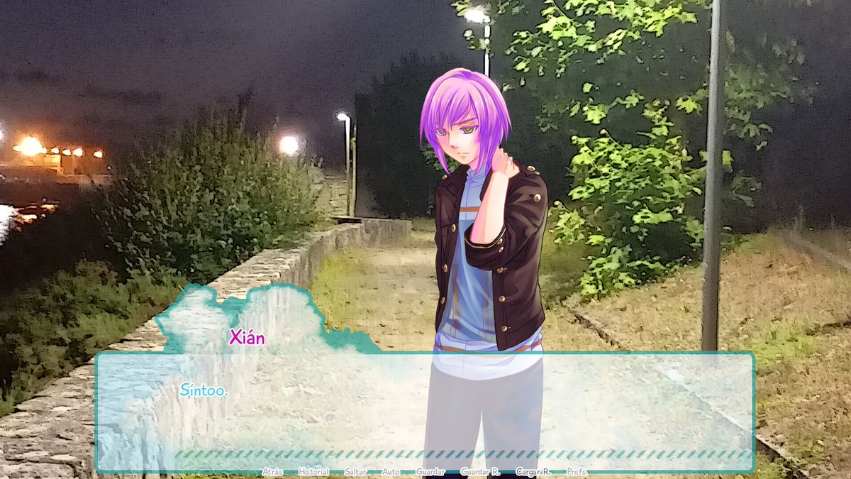 Malia a censura que está sufrindo a industria do videoxogos, NÓS seguimos.
VIVINDO NO MUNDO MATERIAL, a nosa primeira Visual Novel, saíra en decembro, narrando a historia de dous rapaces da Costa da Morte que buscaran aclarar os seus sentimentos e decidir que farán no futuro.