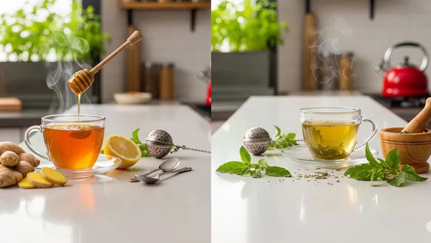 NDTVFood's tweet photo. Ginger Tea vs Tulsi Tea: Which Tea Is Best For Monsoon Cold And Cough
https://t.co/PkX1J4EWjA
#gingertea #tulsitea #monsoon https://t.co/gGBwnpl6rY
