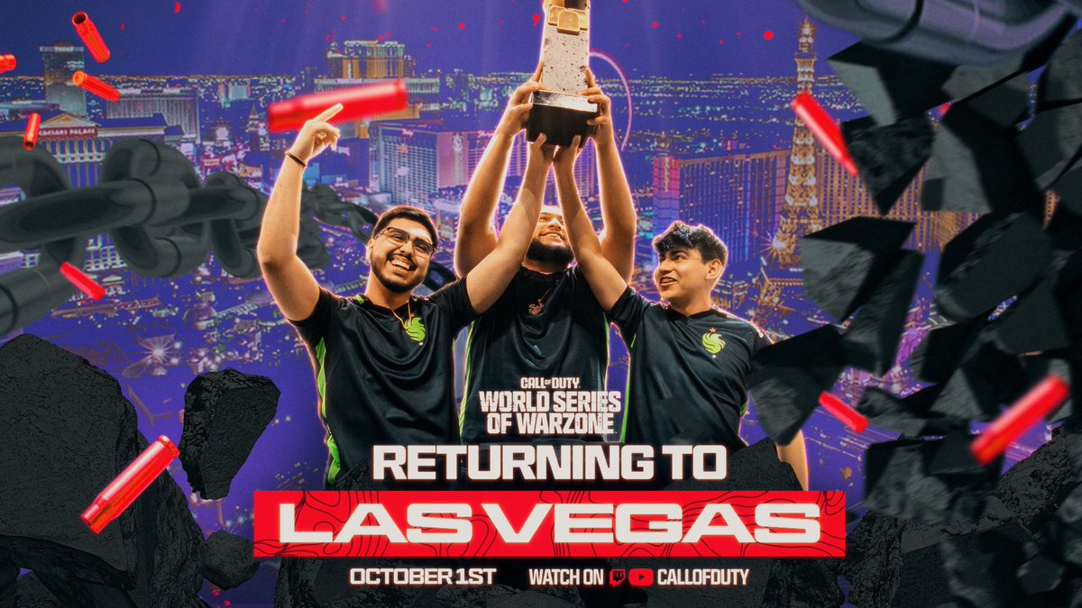 BACK TO VEGAS, BABY ‼🎰

The #WSOW Global Final is returning to the desert on October 1st.
