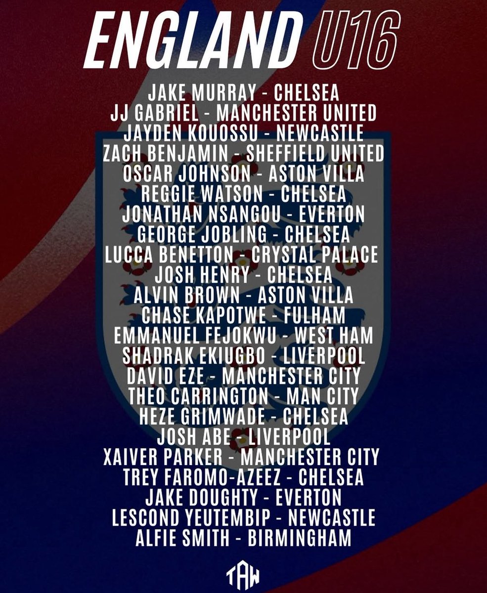 JJ Gabriel called up to England u16s 

Via <a href="/THEACADEMYWATCH/">TheAcademyWatch</a>