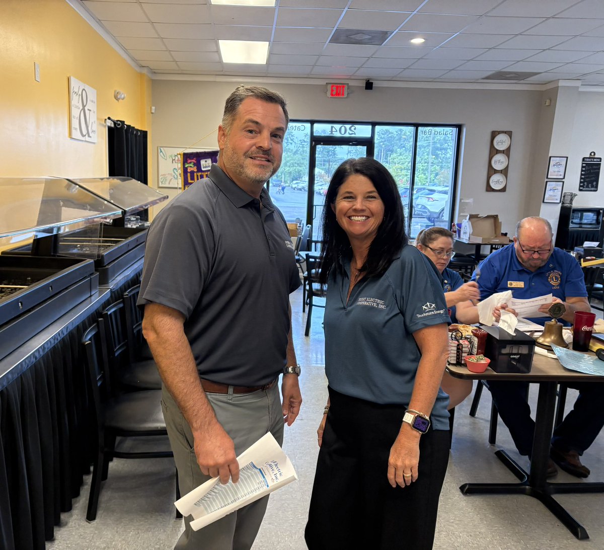 Thank you to the Little River Lions Club for inviting HEC Trusted Energy Advisors Garrett Gasque and Kelli McDowell to speak to your group about energy saving opportunities this week! #Community #CommunityInvolvement