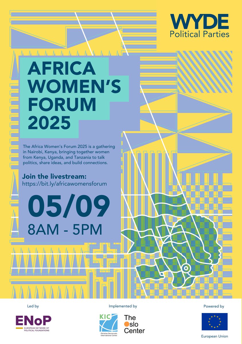 The Oslo Center (@oslocenter) on Twitter photo Join us LIVE for the Africa Women’s Forum 2025! Hear inspiring women leaders from East Africa share bold ideas for inclusive governance.
📺Register now and take part in the livestream on Friday, 5 September: oslocenter.no/event/africawo…
<a href="/EU_ENoP/">ENoP</a> #AfricaWomensForum2025 Join us LIVE for the Africa Women’s Forum 2025! Hear inspiring women leaders from East Africa share bold ideas for inclusive governance.
📺Register now and take part in the livestream on Friday, 5 September: oslocenter.no/event/africawo…
<a href="/EU_ENoP/">ENoP</a> #AfricaWomensForum2025