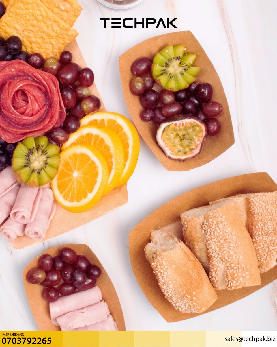 TechpakLTD's tweet image. These boat trays are not just serving dishes; they're the life of the party! Perfect for catering, they add a unique touch that guests will love. Dive into our collection and make your gatherings unforgettable! 📲Call us today
#30YearsOfTechpak
#Events
#Parties