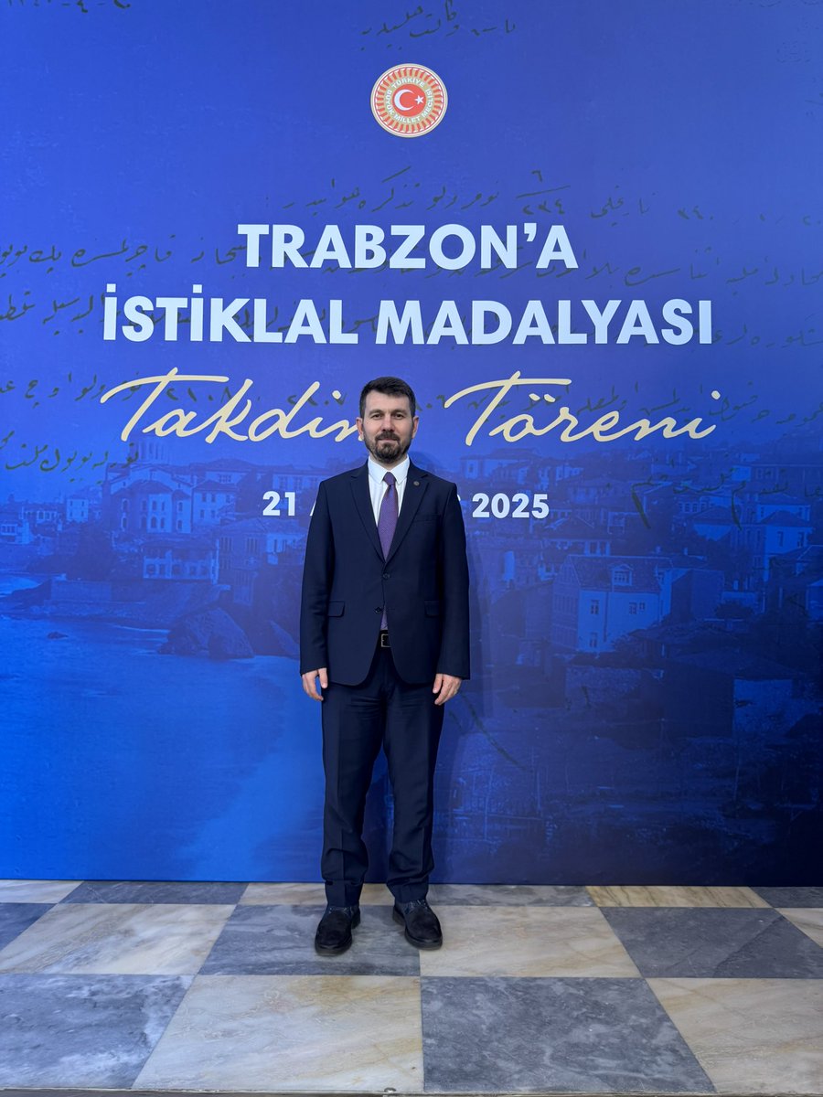 📍TBMM

İstikbalimizin sembolü ve bağımsızlığımızın nişanesi olan İstiklal Madalyası’nın, 101 yıl sonra Trabzon’a tevcih edildiği takdim töreninde bulunmaktan ve bu önemli ana şahit olmaktan büyük onur duydum. 🏅