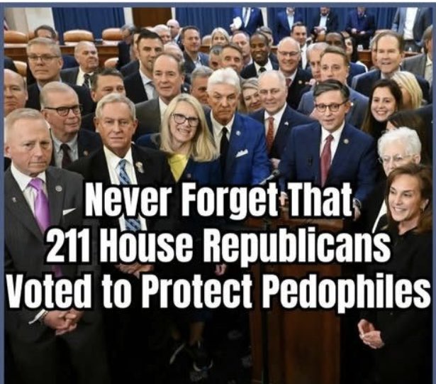 As much as I want to see Trump’s fall, I can’t wait to see him take these degenerate motherfuckers with him.