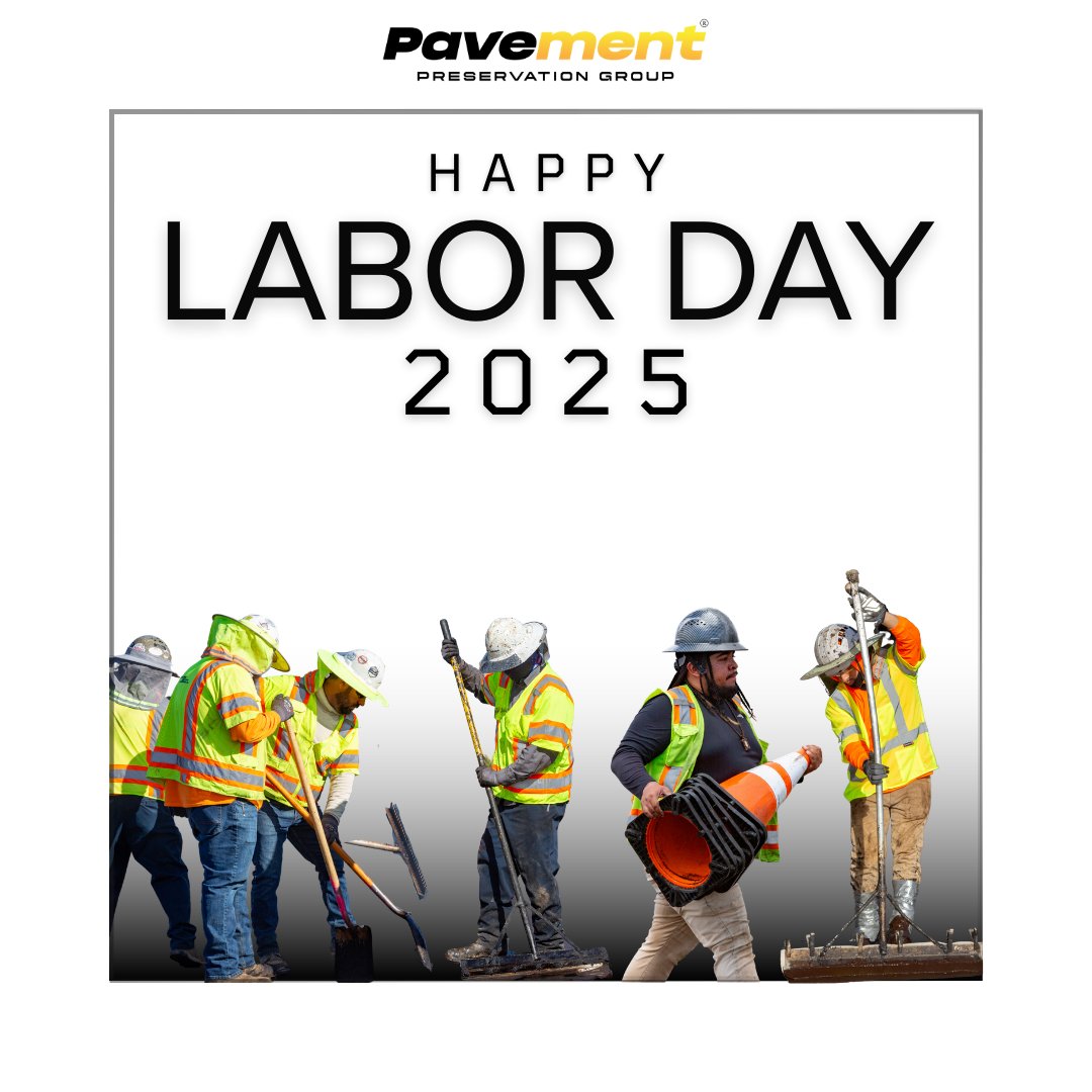 PavePreservGrp's tweet image. Wishing everyone a safe and restful Labor Day. Here’s to the teams that keep things moving.

#LaborDay #PavingTheWay