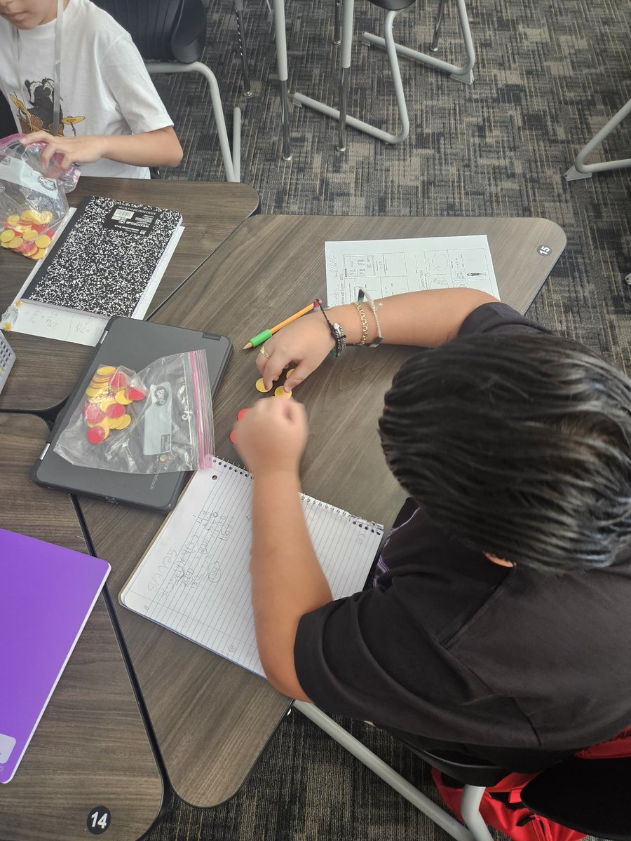 MrGivens_ARMS's tweet image. Students using models to connect integer addition to the Real-World through hands-on activities and academic discourse. 

TEKS: 6.2BCD

@HumbleISD_ARMS @Humble_2ndMath 
@HumbleISD