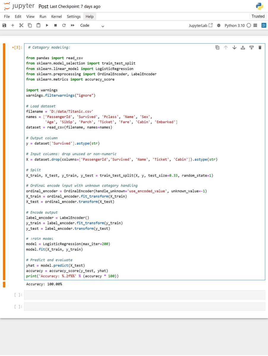 TechTitans88916's tweet image. Data encoding with predict and evaluate
#datascience #machinelearning #pythone #abdulkayumeco #ideainnovators