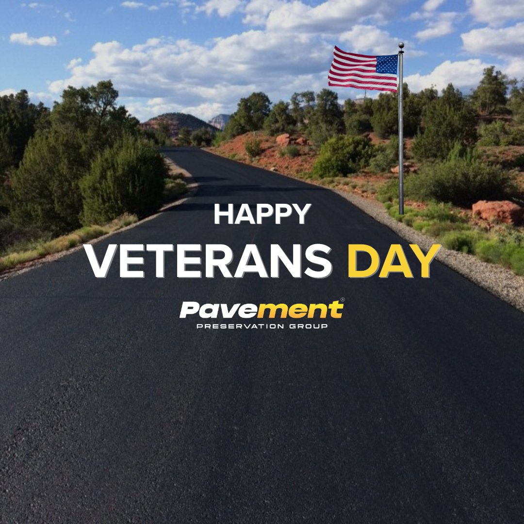 PavePreservGrp's tweet photo. From serving our country to building our communities, veterans know the meaning of hard work and purpose. We salute every one of you this Veterans Day. 

#VeteransDay #ProudToSupportVets #PavingTheWayForward https://t.co/S6DzeajopL