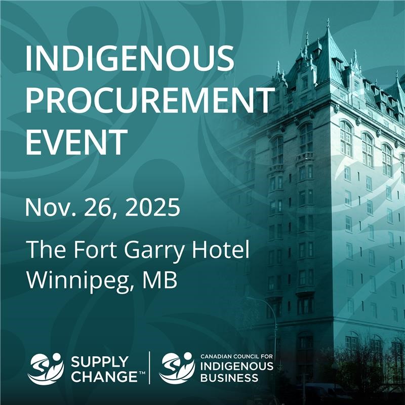 Build new connections and explore Indigenous procurement strategies at CCIB’s full-day Indigenous Procurement Event &amp; Tradeshow on Nov 26 in Winnipeg. Panels, pitches, networking, and the launch of CCIB’s new Marketplace await. Register: supplychange.ccib.ca