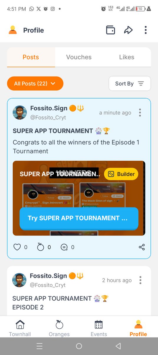 SUPER APP TOURNAMENT 🎡 🏆 

ALL EPISODE 1 REWARDS HAVE BEEN DISTRIBUTED TO THE 3 WINNERS

CONGRATS TO THEM 🎉🎉🎉

🚨 Episode 2 Registration Form opens by 5:00 UTC today

orange.sign.global/app?post=19585…