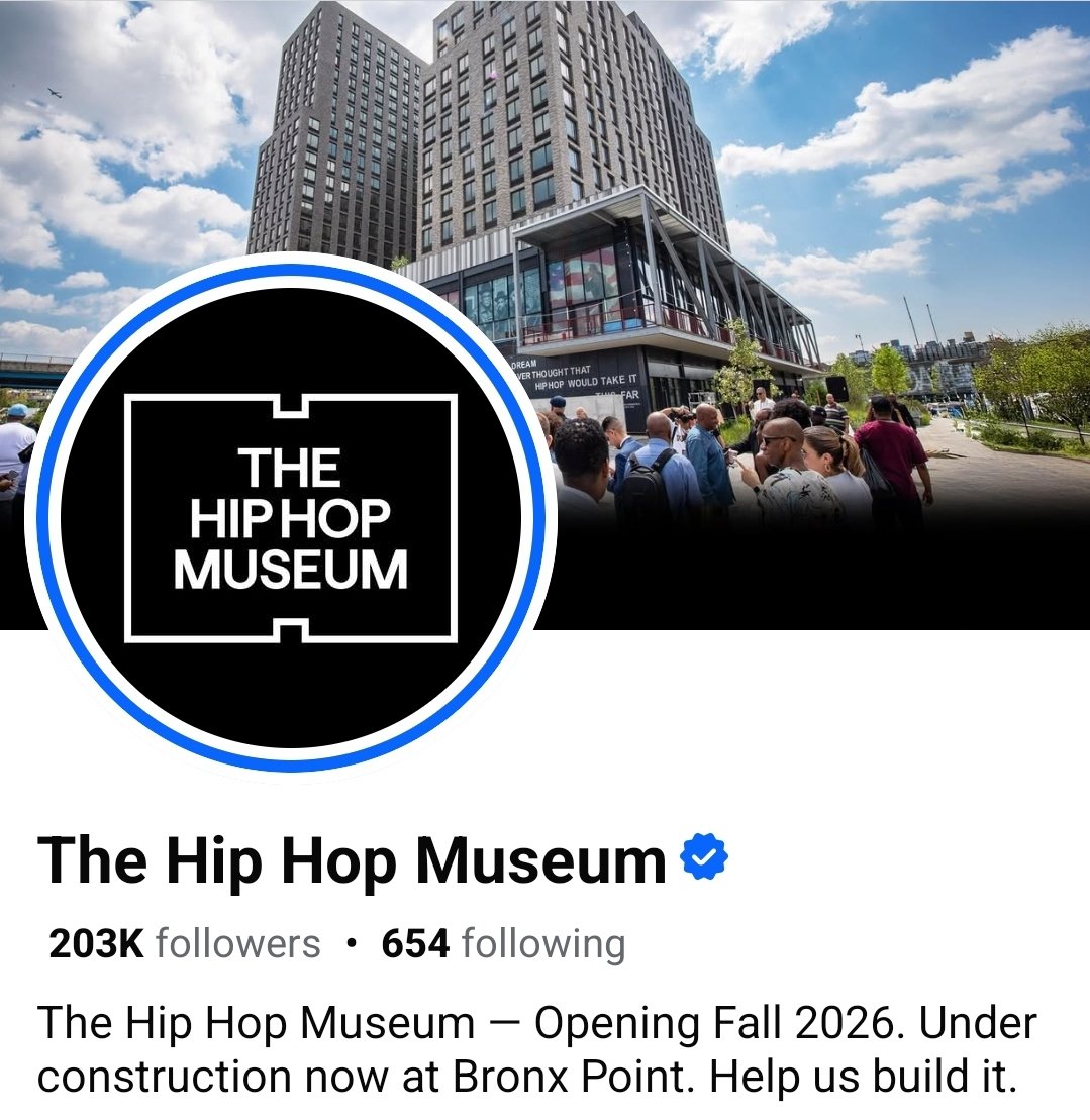 Multi Billion Dollar genre Founded by Black People. 
Follow &amp; Support The Hip Hop Museum 🤍
