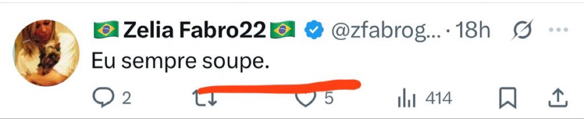 A gente sabe que bolsonarista odeia a língua portuguesa. A "Zelia" sem acento deve ter estudado conjugação verbal com o Zema! 

Agora, mudando de assumir: 

ISENÇÃO DE IR JÁ 

BOLSONARO NA CADEIA
EDUARDO BOLSONARO CASSADO
MALAFAIA NA CADEIA