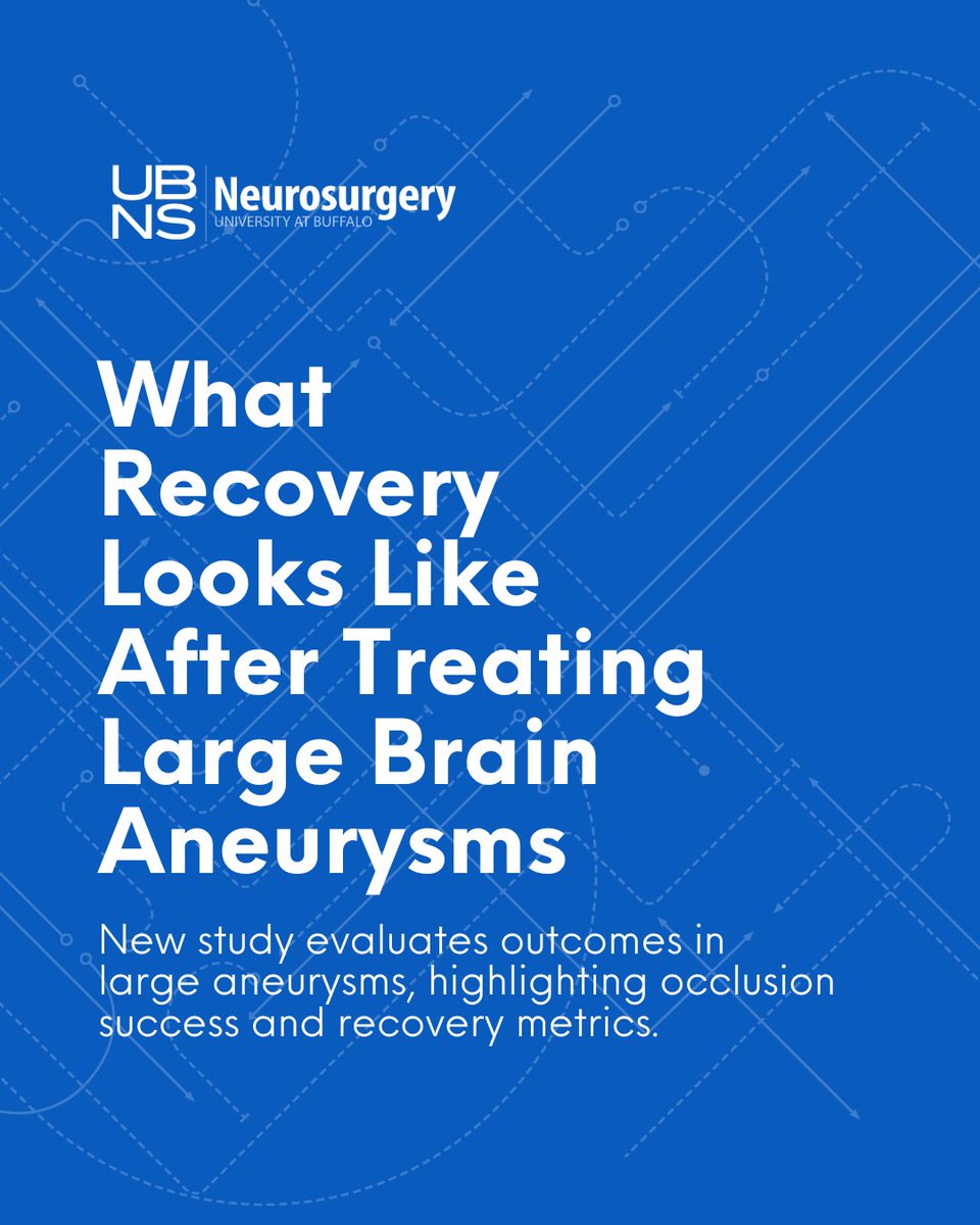 Large brain aneurysms are complex to treat. This study reviews treatment success and patient recovery, helping doctors improve care for these serious conditions.

<a href="/_AdnanSiddiqui/">Adnan H. Siddiqui, MD</a> <a href="/jaims_lim/">Jaims Lim</a> 

📖 Read the full study here: 
 journals.lww.com/neurosurgery/a…
