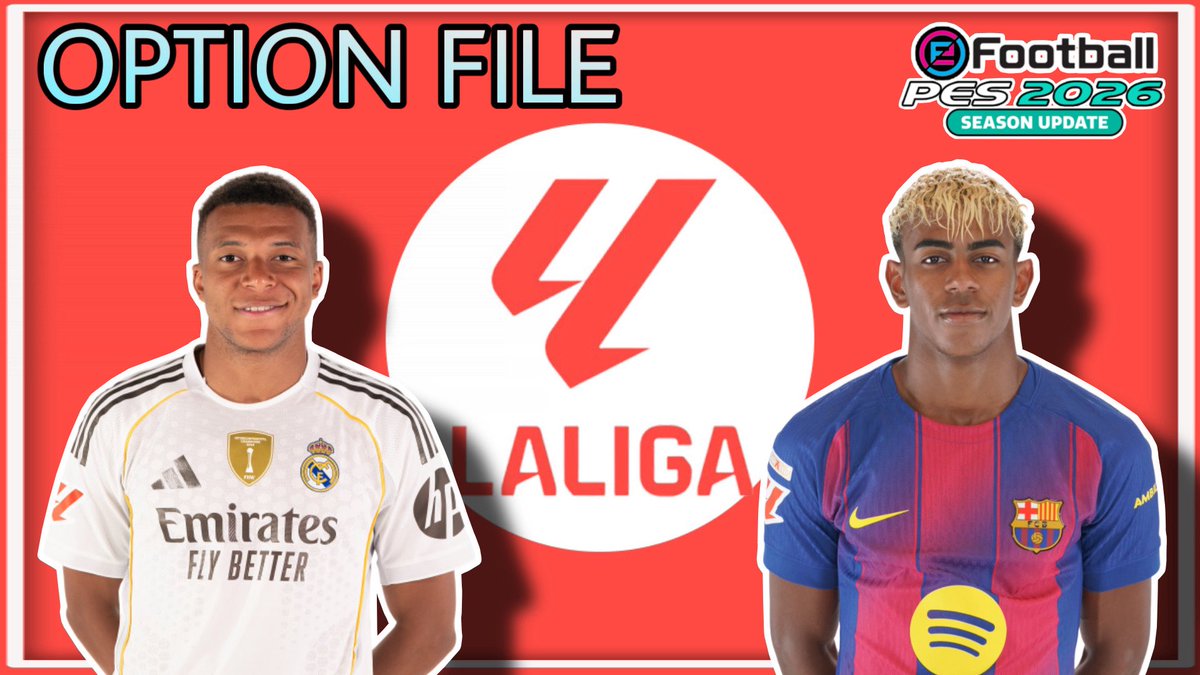 ⚽️Así tengo mi OPTION FILE de LaLiga EA Sports para PES 2021⚽️ youtu.be/DTqecgAvem8?si… vía <a href="/YouTube/">YouTube</a>

<a href="/EditemosPES/">Editemos PES</a>