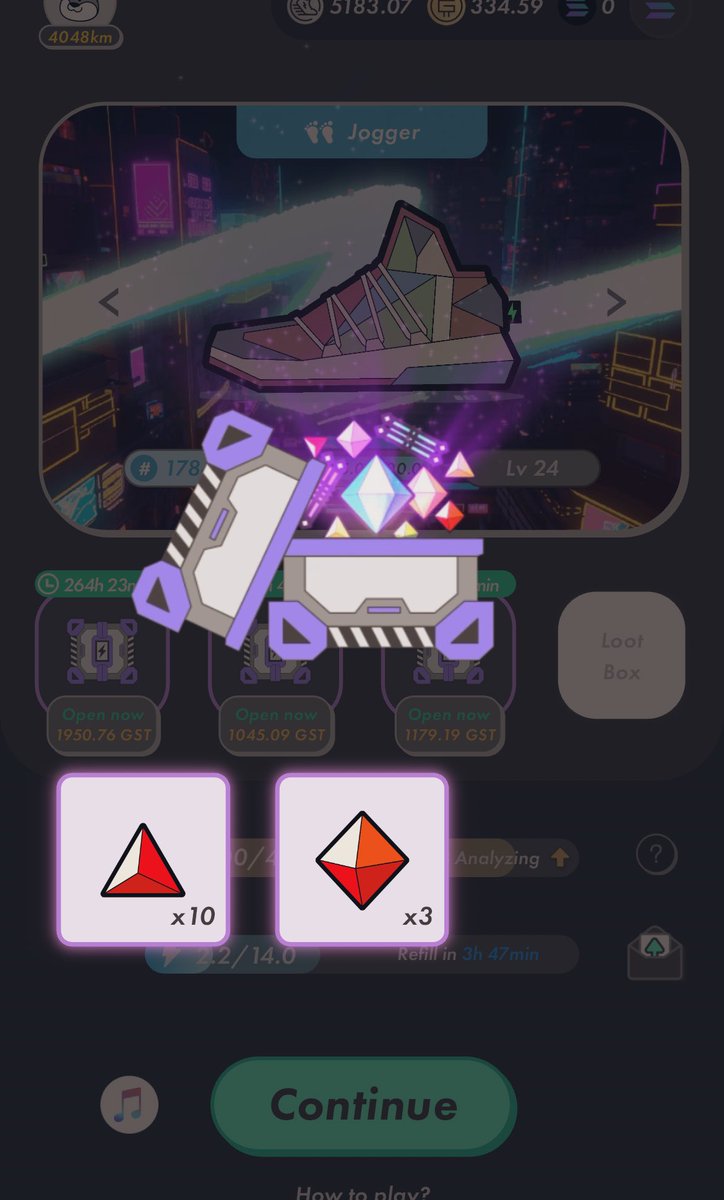 Lv7開封の儀‼︎

👀 ビギナーズラック🥳
ミンスクは引けませんでした

#ステップン
#STEPN
#STEPNGO