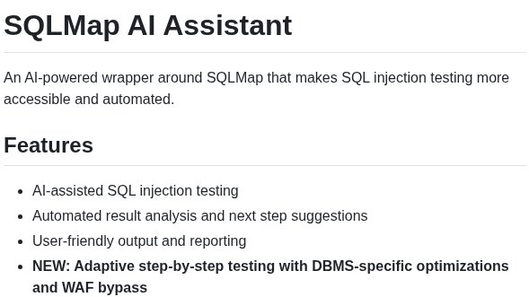0x0SojalSec's tweet image. Automates SQL injection testing using SQLMap with AI-powered decision making.⚙️
- github.com/0xSojalSec/sql…
#infosec #cybersec #bugbountytips