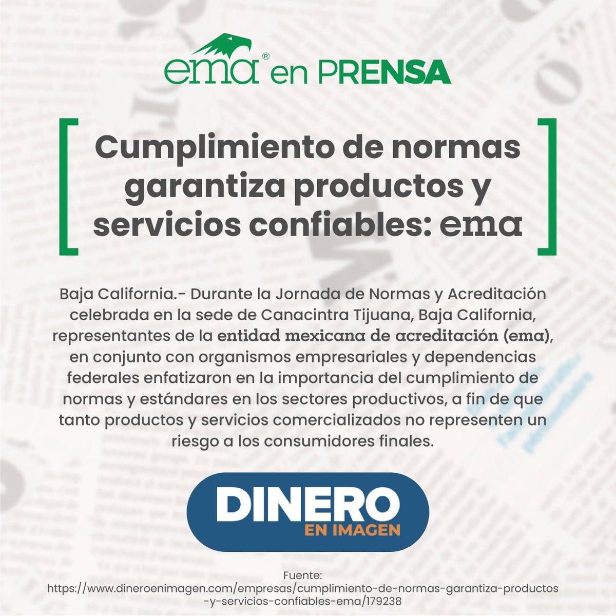 📌 Te compartimos algunas de las notas publicadas que reflejan nuestro compromiso con la calidad, la sostenibilidad y el desarrollo del país.

#ema #ConfianzaTécnica #Acreditación #InfraestructuraCalidad #Prensa