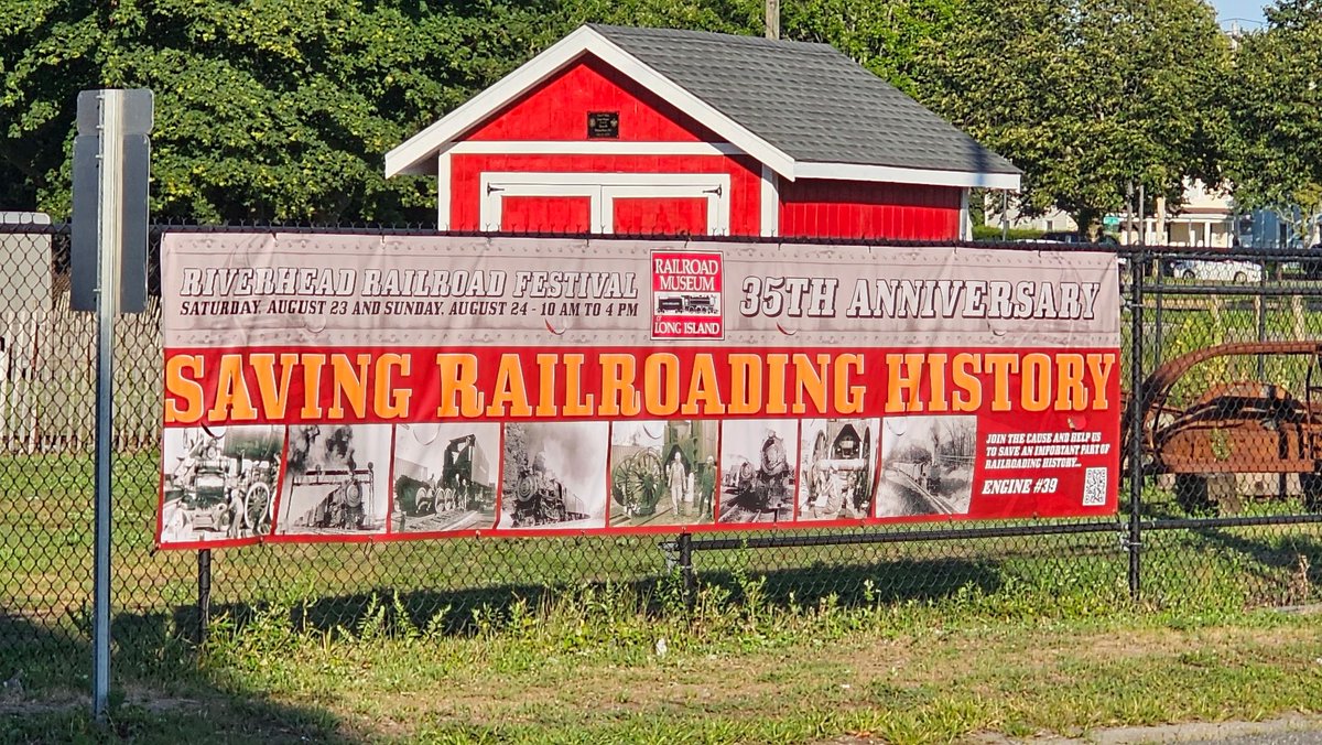 Join us at the Railroad Museum of Long Island THIS WEEKEND Aug. 23rd-24th, for our annual Railroad Festival! Event takes place at our museum in Riverhead, NY from 10am-4pm! 

Tune in TOMORROW for an exciting announcement regarding the Steam Up LIRR 39 campaign! 🚂
SEE YOU THERE!