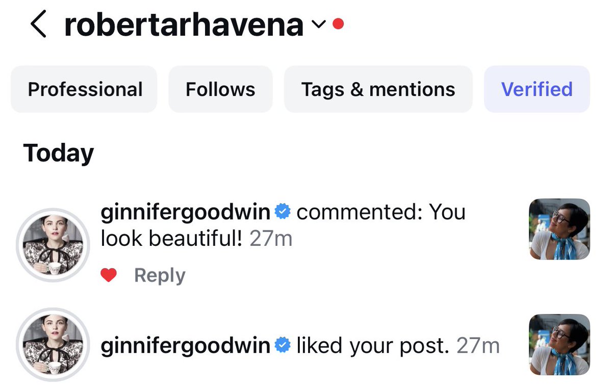 I had to share this in here too because I’m still freaking out she did that 🥹 
Ginnifer Goodwin I love you so much, please know that. 
<a href="/JoshDallas/">joshdallas</a> please tell your wife she’s simply the best person on the planet and she brings so much joy to my life ✨🩷