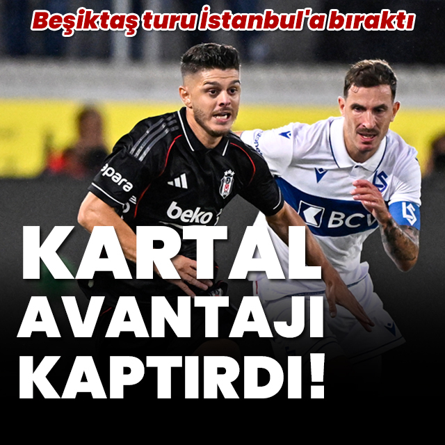 🦅Beşiktaş, UEFA Konferans Ligi play-off turu ilk maçında konuk olduğu İsviçre temsilcisi Lausanne ile 1-1 berabere kaldı

⚽Siyah-beyazlıların golünü; 45. dakikada Milot Rashica attı

📆Temsilcimiz, 28 Ağustos Perşembe günü sahasında rövanş maçına çıkacak haberturk.com/mac-sonucu-lau…