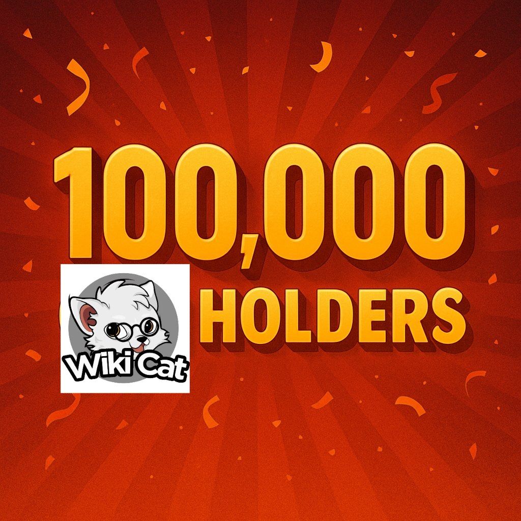 Wikicat Coin #ARMY (@wikicatc0in) on Twitter photo $WKC just crossed 100K holders.
Congratulations ๐ 
This is just the beginning ๐ฅ๐ฅ๐๐ $WKC just crossed 100K holders.
Congratulations ๐ 
This is just the beginning ๐ฅ๐ฅ๐๐