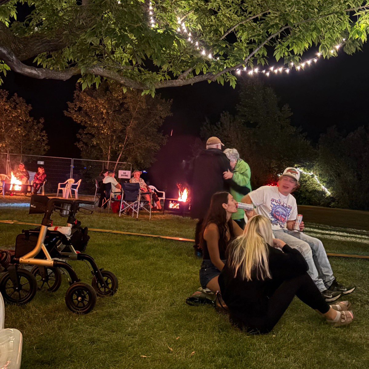 What i love about playing country music, is the ability to use the entire songbook to connect with folks of ALL ages.  This photo is what I love.  Walkers pushed to the side, and a beautiful couple revisiting their younger love and their long years together...I don't know them..