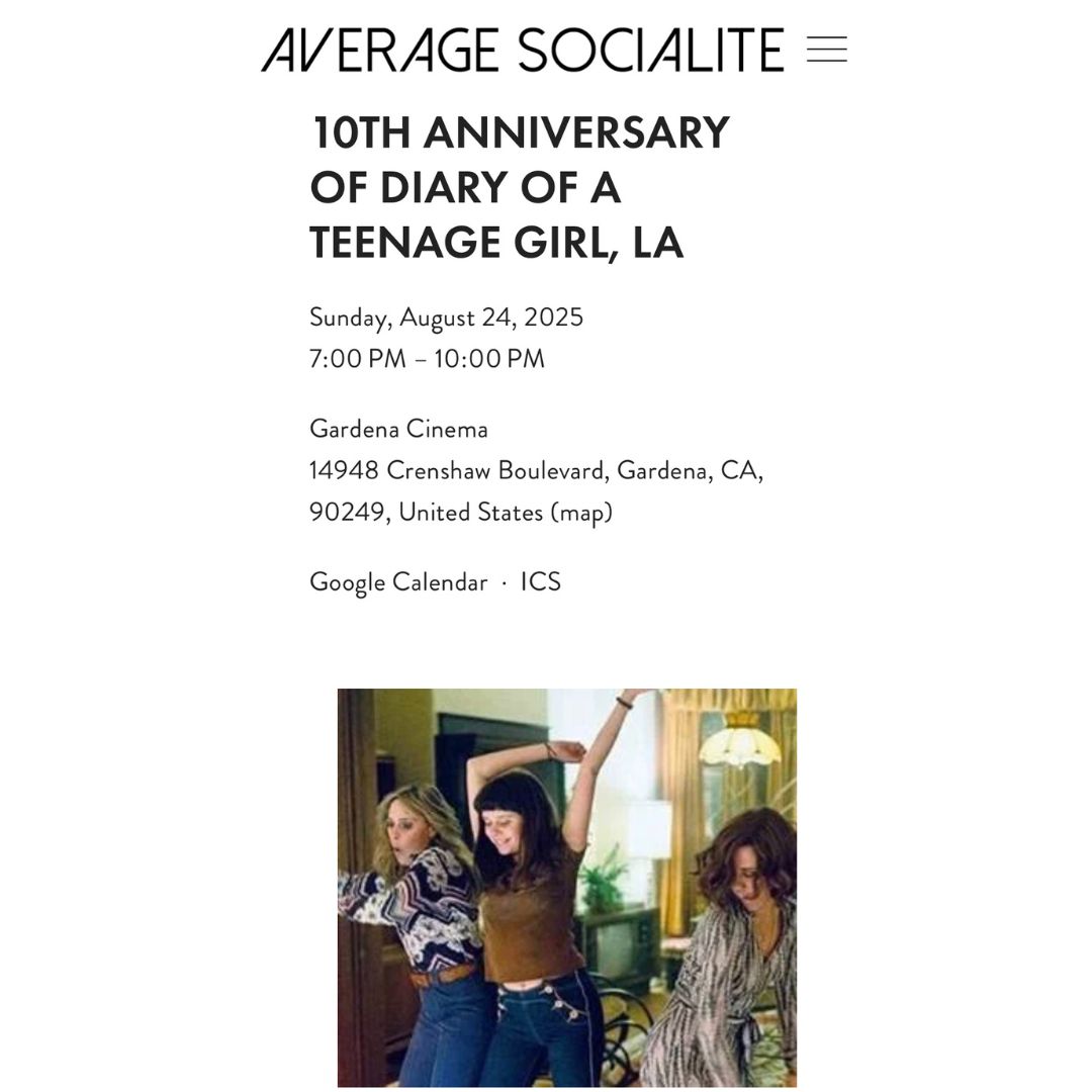ColdIronPicture's tweet image. Make sure to buy a ticket for the 10th Anniversary Screening of our 2015 film, THE DIARY OF A TEENAGE GIRL, starring Bel Powley, Kristen Wiig and Alexander Skarsgard, written and directed by Marielle Heller, at Gardena Cinema this Sunday at 7pm -- link in bio!

@mirandambailey…