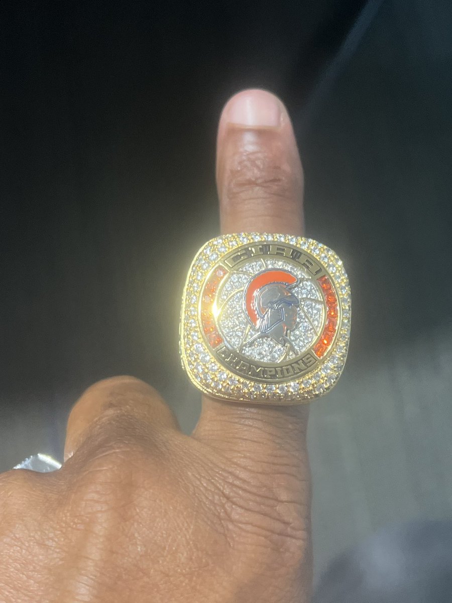 Blessed my CIAA Basketball Championship Ring 2025 -Faculty Athletic Representative! My last ride now I am the RB Coach… 🏀🏈