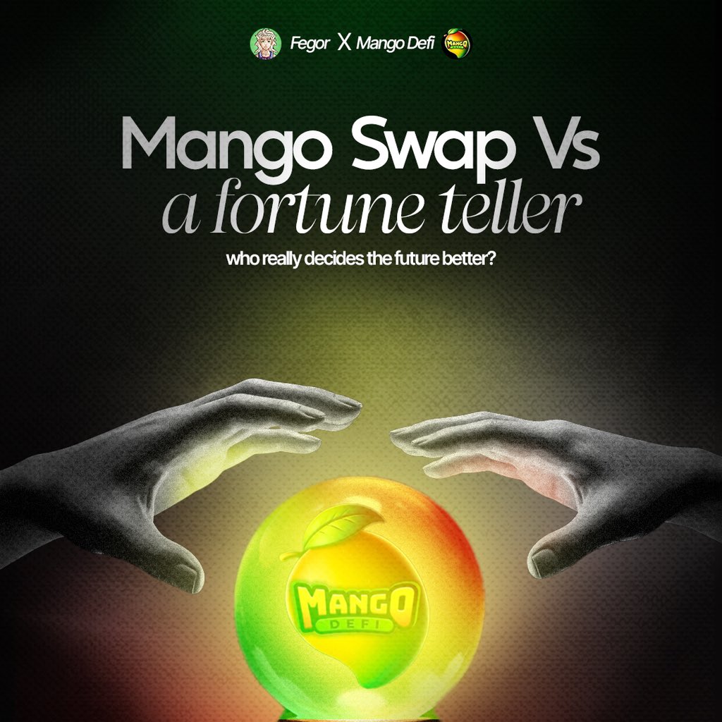Fegor🤹♀️ (@fegor_defi) on Twitter photo Mango Swap Vs a fortune teller, who really decides the future?
In DeFi the future isn’t guessed, it’s built on control, security, and innovation.
That’s where <a href="/0xmangodefi/">MANGO DEFI</a> comes in; a multi-chain, non-custodial DeFi platform built for the future of trading, lending and swapping Mango Swap Vs a fortune teller, who really decides the future?
In DeFi the future isn’t guessed, it’s built on control, security, and innovation.
That’s where <a href="/0xmangodefi/">MANGO DEFI</a> comes in; a multi-chain, non-custodial DeFi platform built for the future of trading, lending and swapping