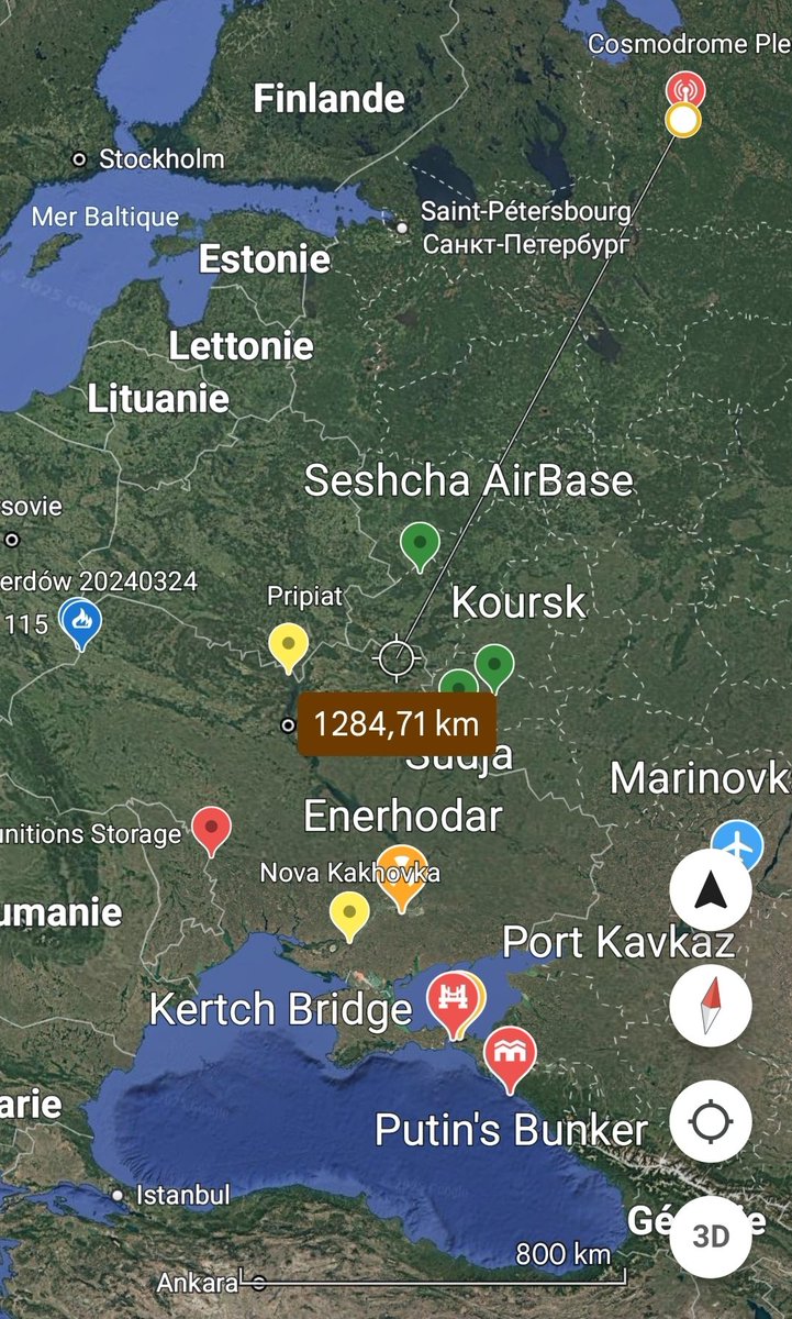 herve_nourry's tweet photo. Sur un malentendu, le #Flamingo (portée de 3000 kms) pourrait venir se poser sur la rustbucket canteen du #Kuznetsov (2000 kms), sur #Kaliningrad (450 kms), sur le Kosmodrom de #Plessetsk (1300 kms), St Petersbourg (900 kms) ou le #Kremlin (500 kms) 🤔
Just saying... https://t.co/qt82WQ2mrM