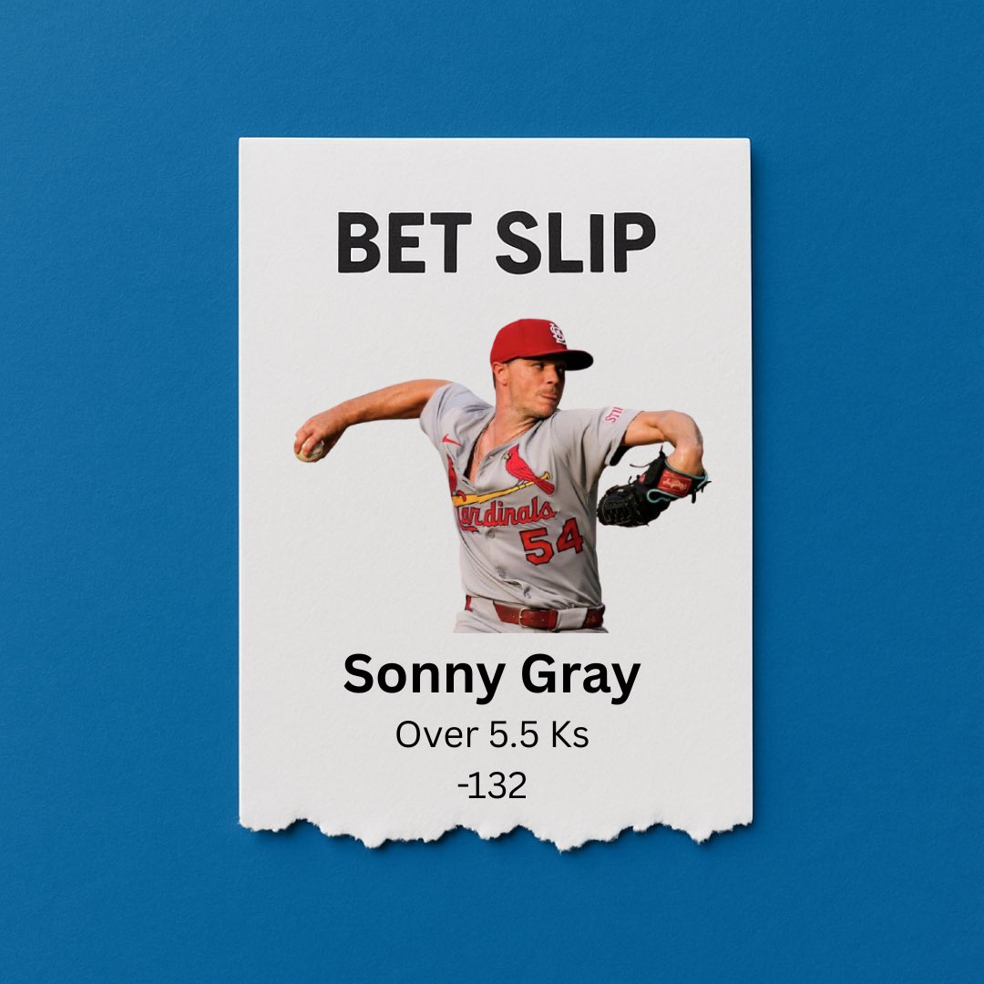 CLT Capper (@cltcapper) on Twitter photo Give him his flowers 💐
⚾️ Sonny Gray over 5.5 Ks (-132)
This Tampa Bay lineup has been on the struggle bus over the last 15 days with the 5th highest K rate in the MLB 🤔
5 of tonight’s 9 starters have L15 K rates over 25% 🤯
Research via <a href="/propsdotcash/">Props.Cash</a> 📊 Give him his flowers 💐
⚾️ Sonny Gray over 5.5 Ks (-132)
This Tampa Bay lineup has been on the struggle bus over the last 15 days with the 5th highest K rate in the MLB 🤔
5 of tonight’s 9 starters have L15 K rates over 25% 🤯
Research via <a href="/propsdotcash/">Props.Cash</a> 📊