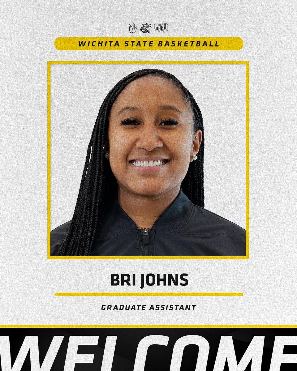 Join us in welcoming graduate assistant, Bri Johns, to the Wichita State family! #FearTheWheat 🌾