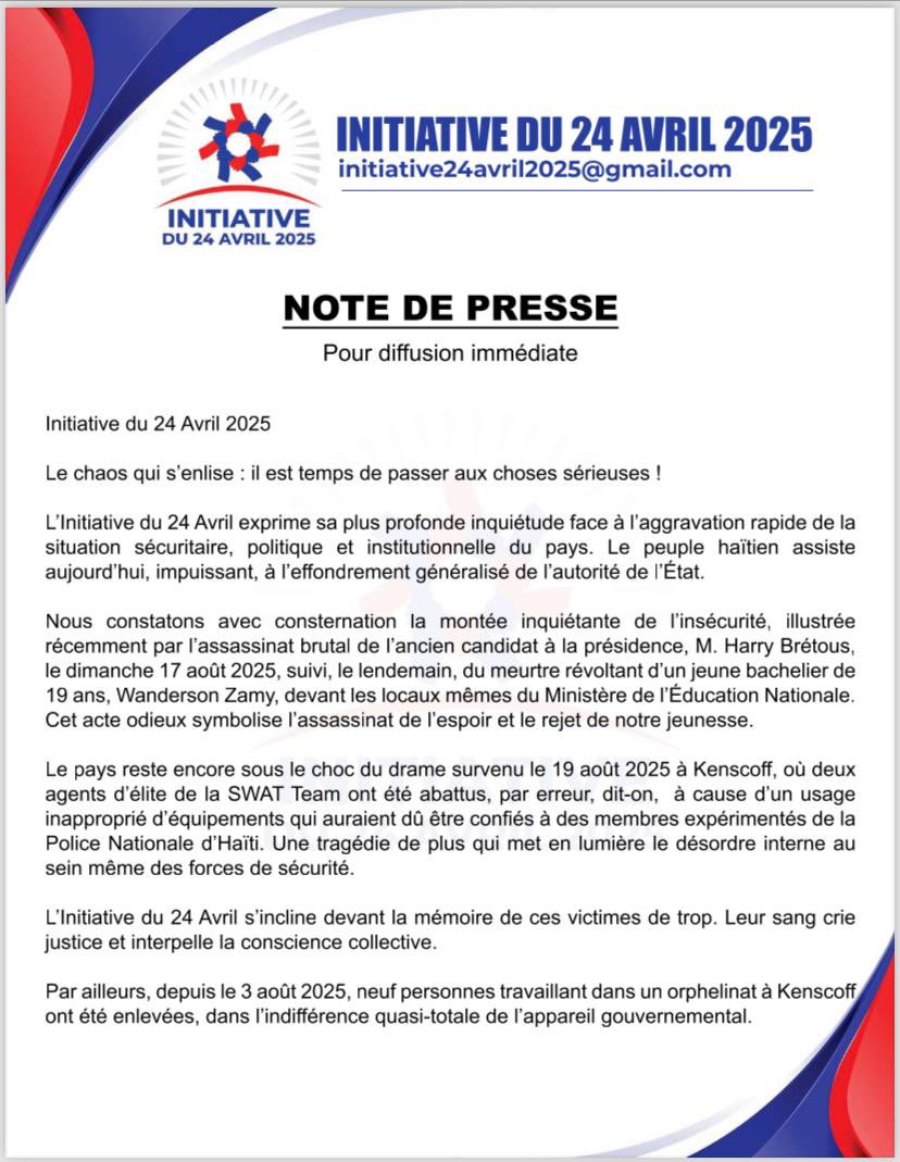 initiative 24 Avril 2025 tweet media