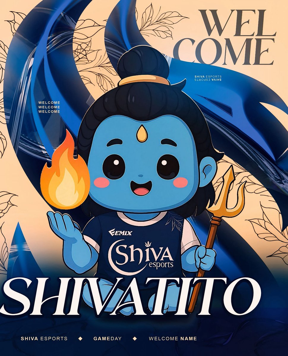 ¡Compañeros de Shiva Esports! 💙

Hoy tenemos una “presentación” algo diferente 😁

Este pequeño guerrero azul está listo para animar cada gameday y traernos suerte en cada jornada ⚽️🍀