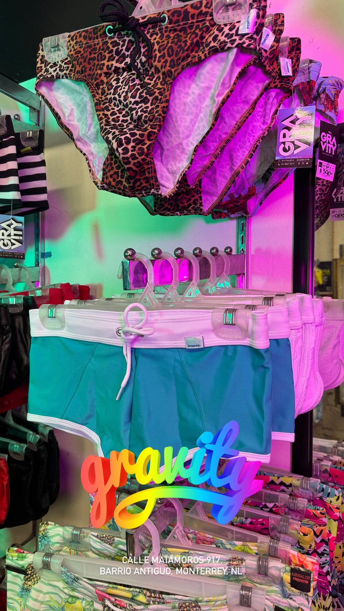 🌴🩳 #Bañadores y #Shorts ya en <a href="/Gravitymty/">Gravity</a>
Tienda ➡Calle Matamoros 917, Barrio Antiguo #Monterrey

✅ Whatshapp 8117168513
🧑‍💻 gravity.mx

Aceptamos Tarjeta 💳
#mty #mexico #saltillo #Jockstraps  #underwear #swimwear #gym #bikinis #thong #tanga #gaymty #underwearmty