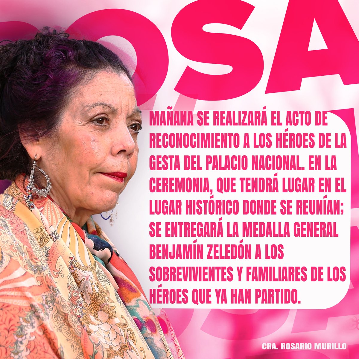 #Nicaragua se prepara para acto en honor a los héroes de la gesta del Palacio Nacional.