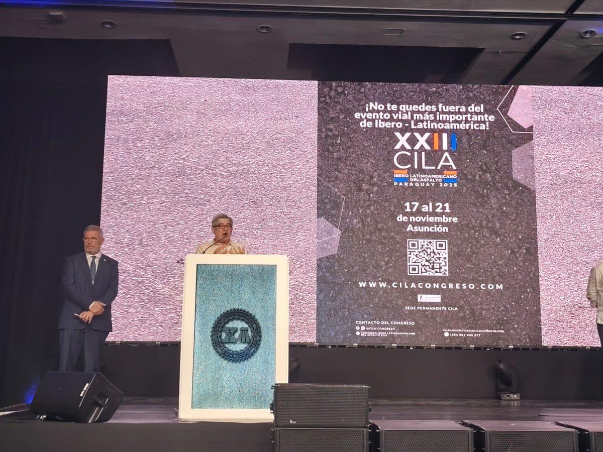 CILA_Congreso's tweet image. Su compromiso y apoyo refuerzan el espíritu de integración que hace del CILA el evento vial más grande de Ibero-Latinoamérica.

📍 Te esperamos en Asunción, Paraguay 🇵🇾, del 17 al 21 de noviembre de 2025.
👉 : cilacongreso.com

#XXIIICILA #Paraguay2025 #AMAAC #Asfalto