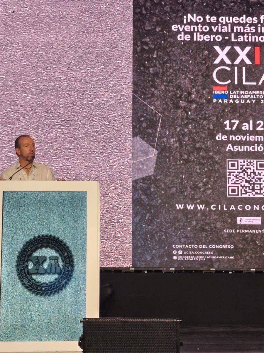 Su compromiso y apoyo refuerzan el espíritu de integración que hace del CILA el evento vial más grande de Ibero-Latinoamérica.

📍 Te esperamos en Asunción, Paraguay 🇵🇾, del 17 al 21 de noviembre de 2025.
👉 : cilacongreso.com

#XXIIICILA #Paraguay2025 #AMAAC #Asfalto